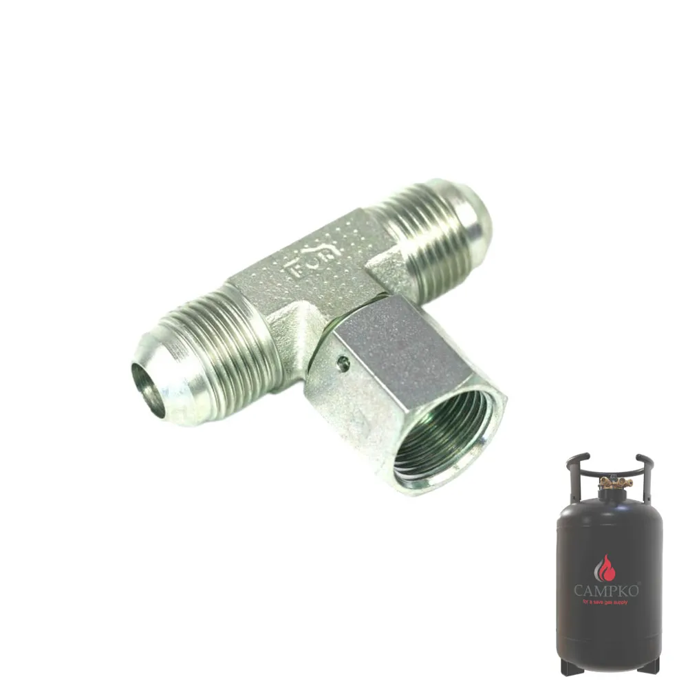 Raccord en T pour 2 bouteilles GPL CAMPKO 
