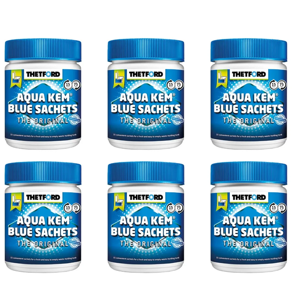 Lot de 6 Aqua Kem Blue en sachets THETFORD