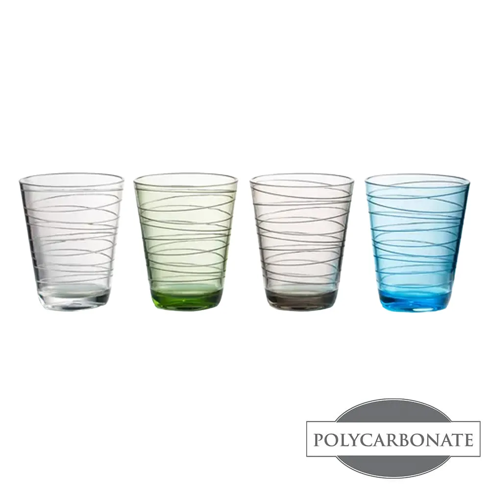 Lot 4 verres incassables BRUNNER Onda 30cl 