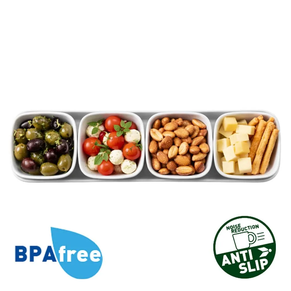 Plateau ap�ritif BRUNNER en m�lamine 5 pi�ces amovibles