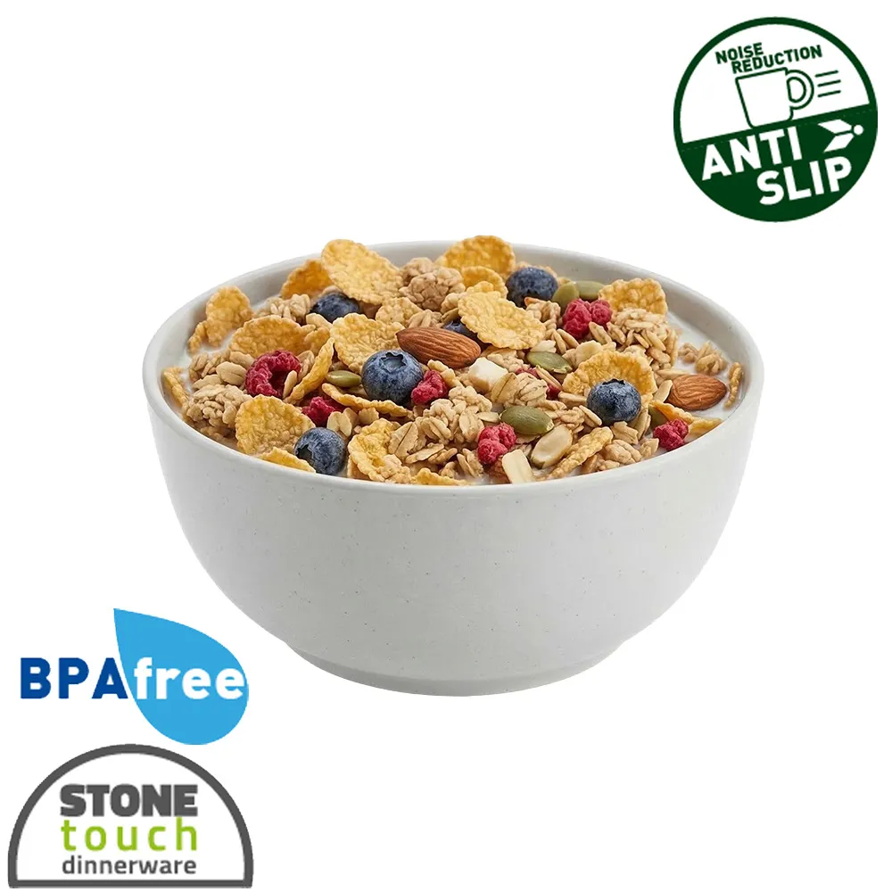 Bol m�lamine 15cm Dolomit Blanc anti-d�rapant BRUNNER