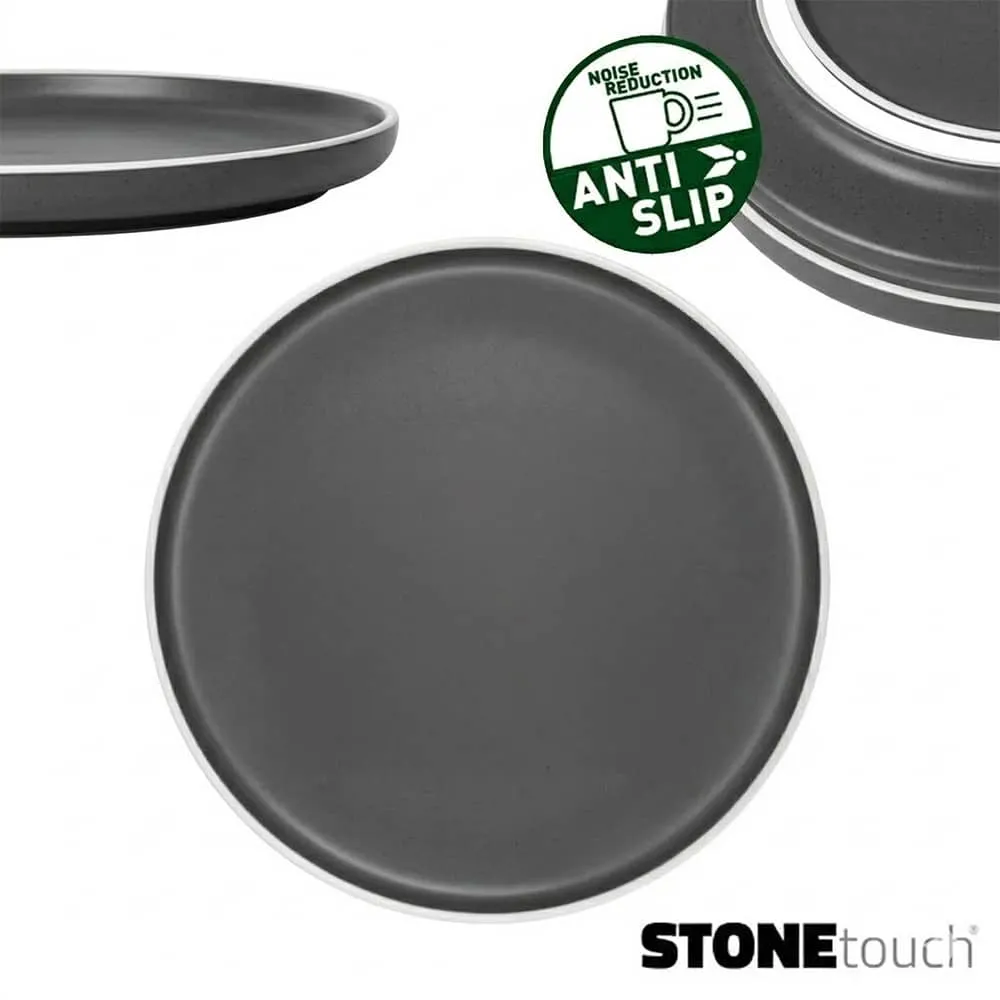 Assiette ronde M�lamine 25cm DOLOMIT Gris