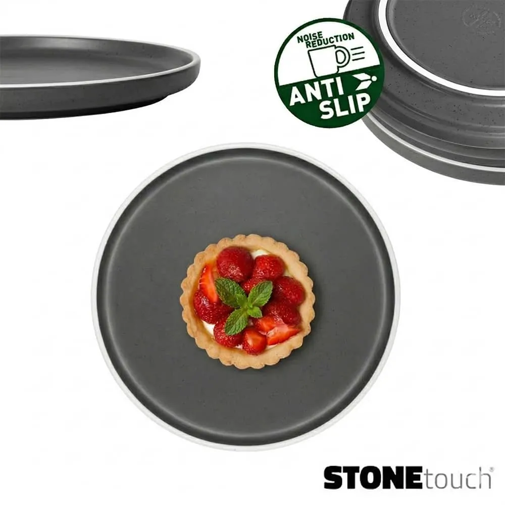 Assiette � dessert M�lamine 20cm DOLOMIT gris