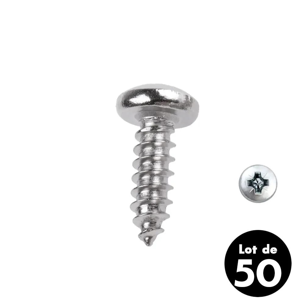 Vis Parker inox t�te bomb�e 3.5x13mm - les 50