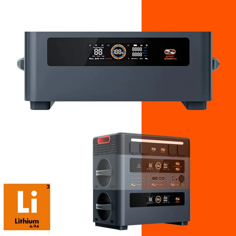 Batterie Lithium additionnelle BP2400 Pro pour OSCAL PowerMax 2400 Pro