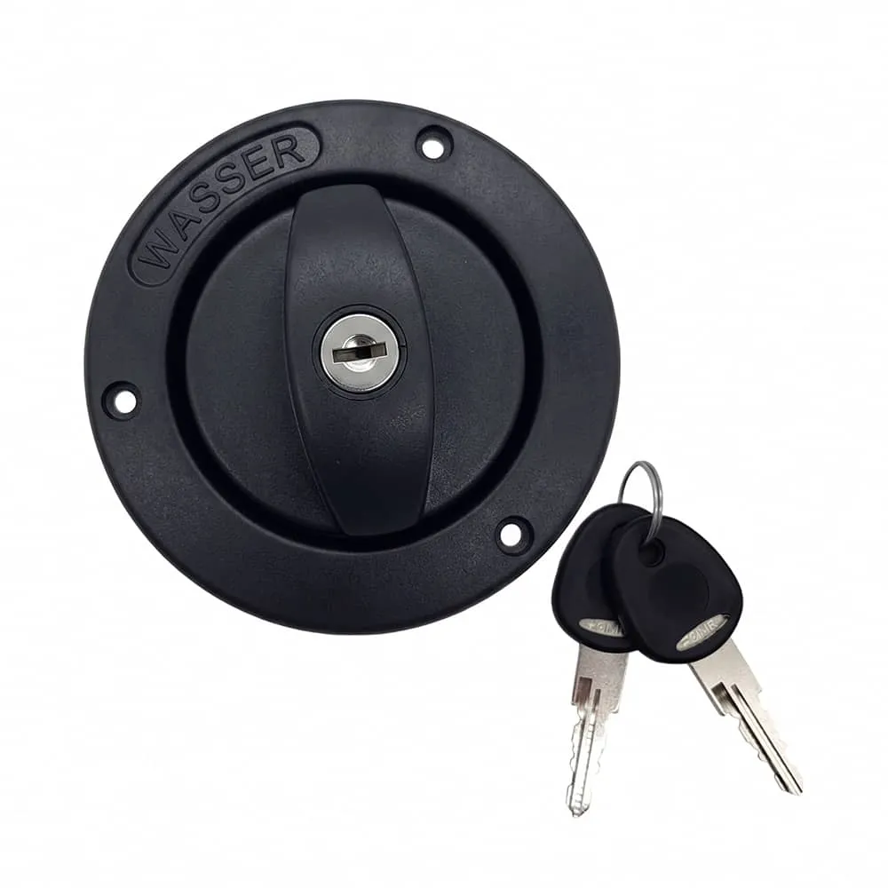 Coupelle eau noire �40mm verrouillable avec bouchon et 2 cl�s