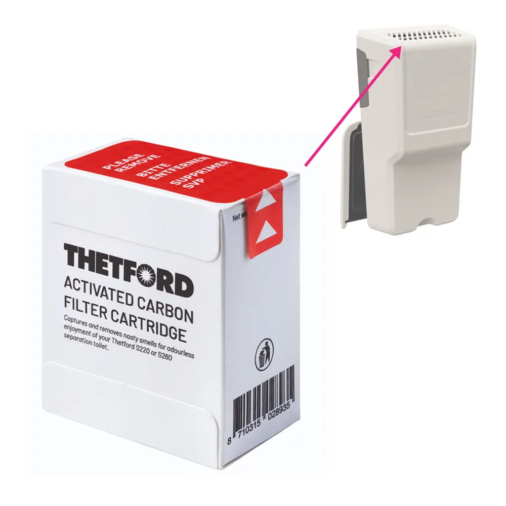 Filtre � charbon actif pour ventilateur de toilettes THETFORD S220 / S260