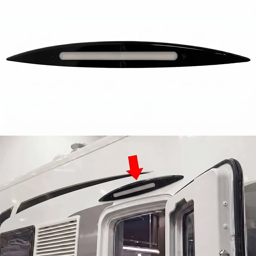 �clairage auvent LED 8W 647 mm noir