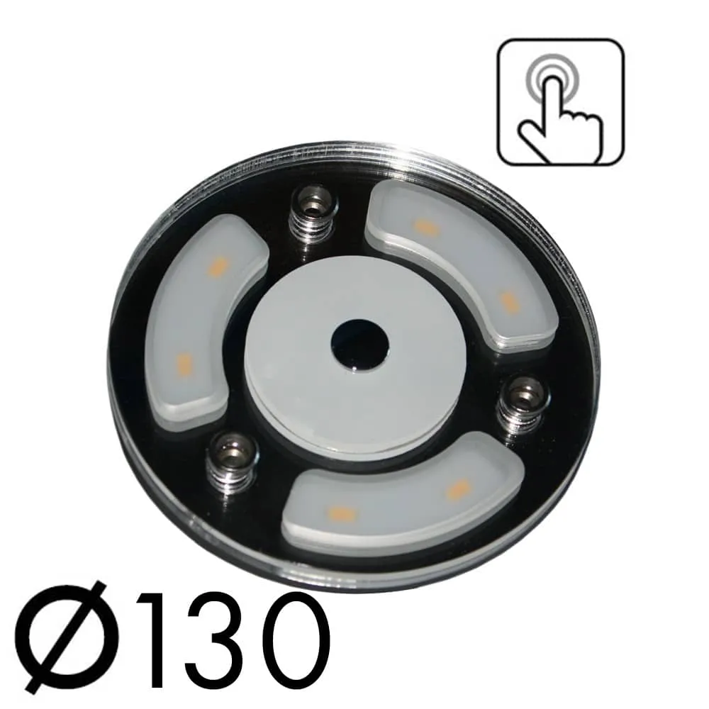 Plafonnier LED rond 12V 130mm 4,7W miroir