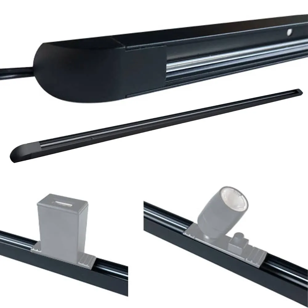 Rail conducteur noir 0.5m