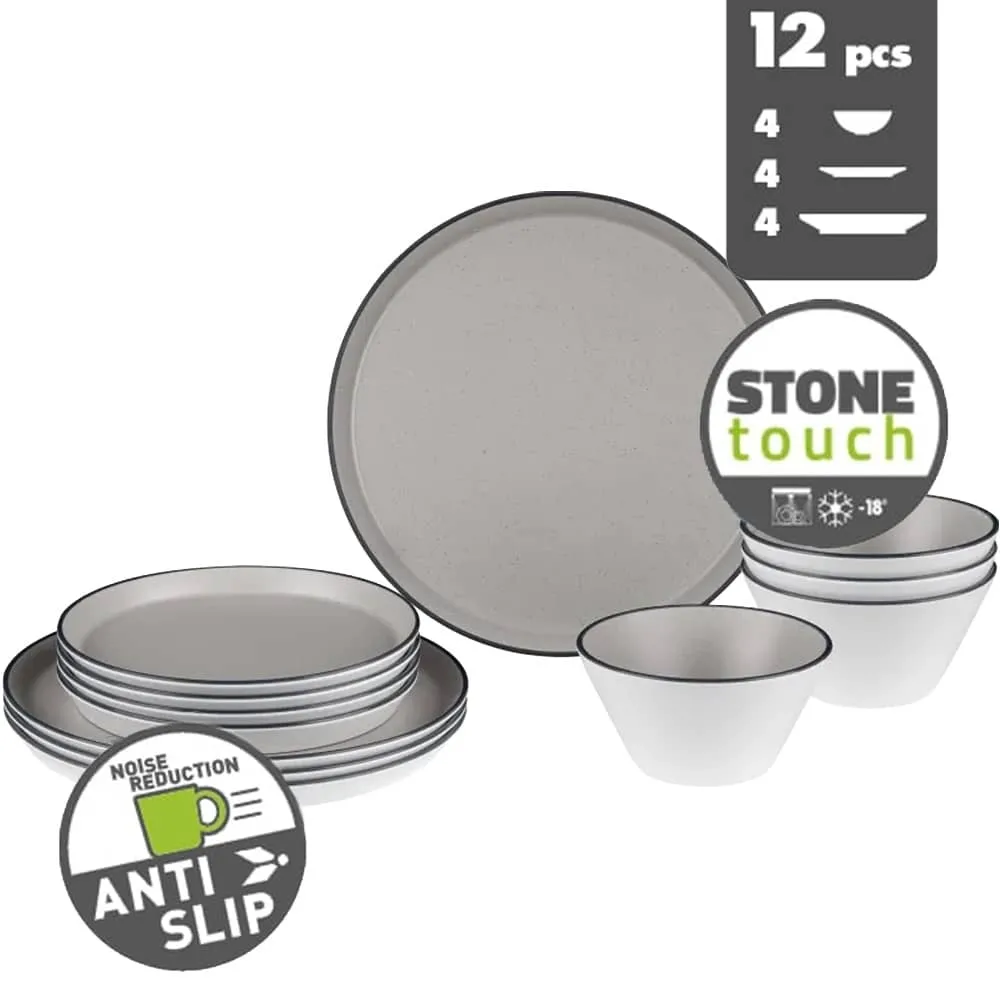 Lot de vaisselle Stone Touch ICONIC COMPACK Midday