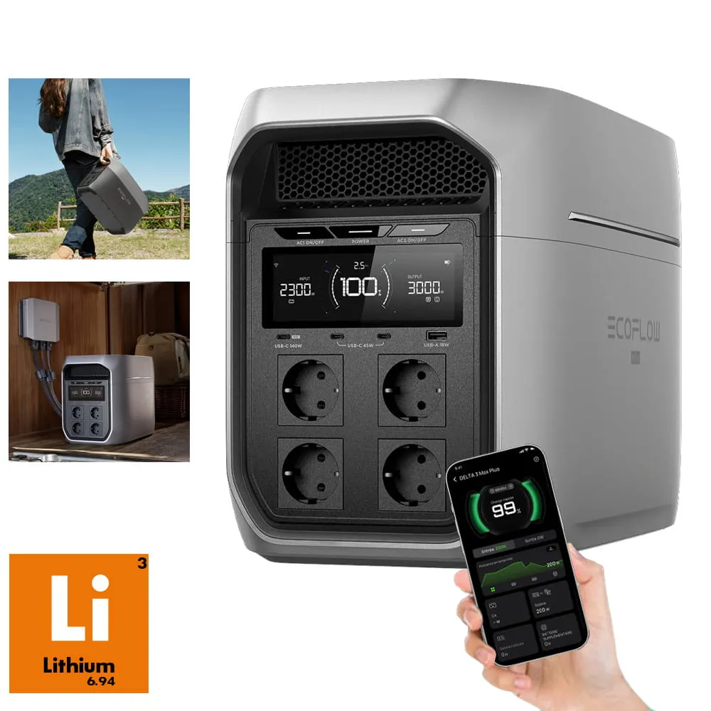 Station Lithium Portable ECOFLOW DELTA 3 Max Plus