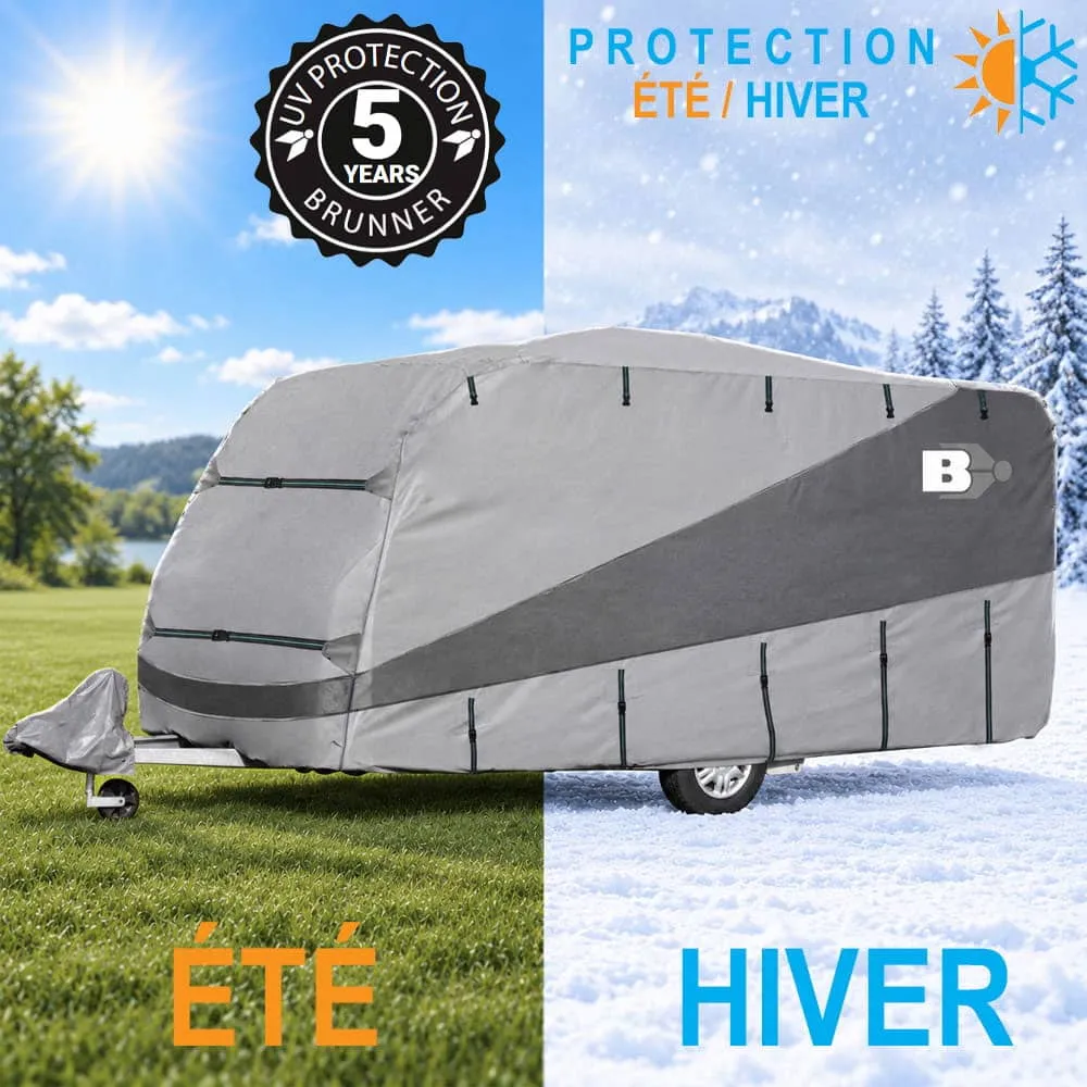 Housse caravane 5m Polycoat imperm�able UV BRUNNER