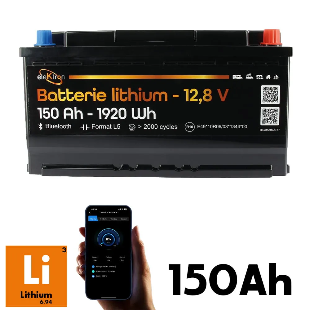 Batterie Lithium 12V 150Ah compact ELEKTRON