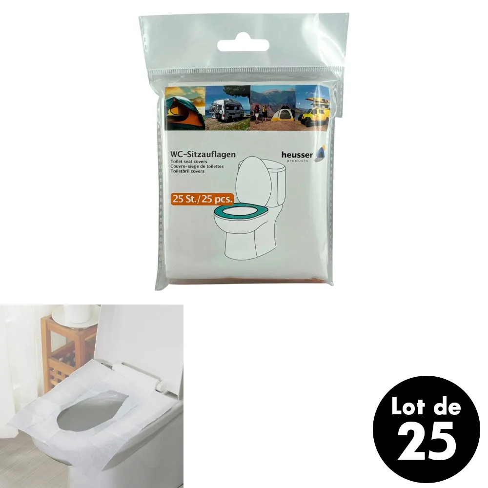 Protection WC en papier par 25