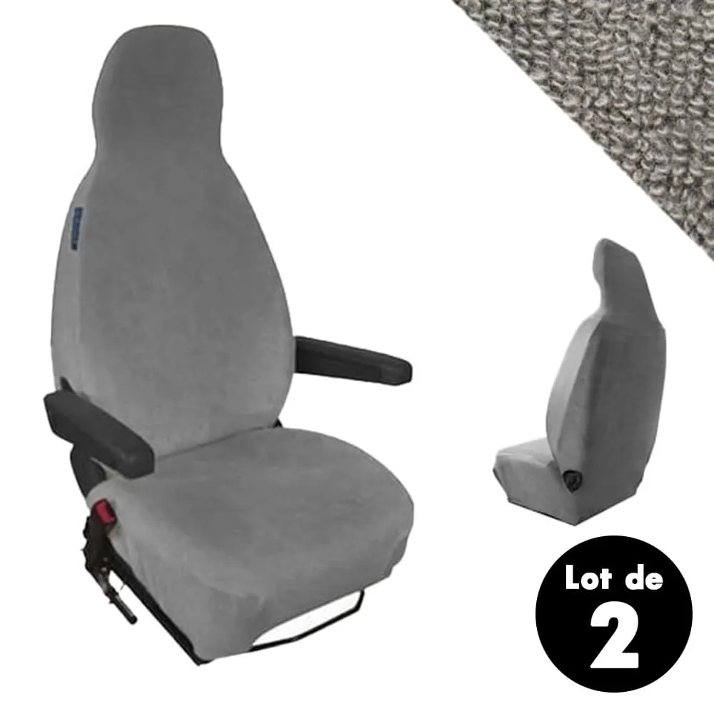 Housses si�ges camping car gris Le Sellier