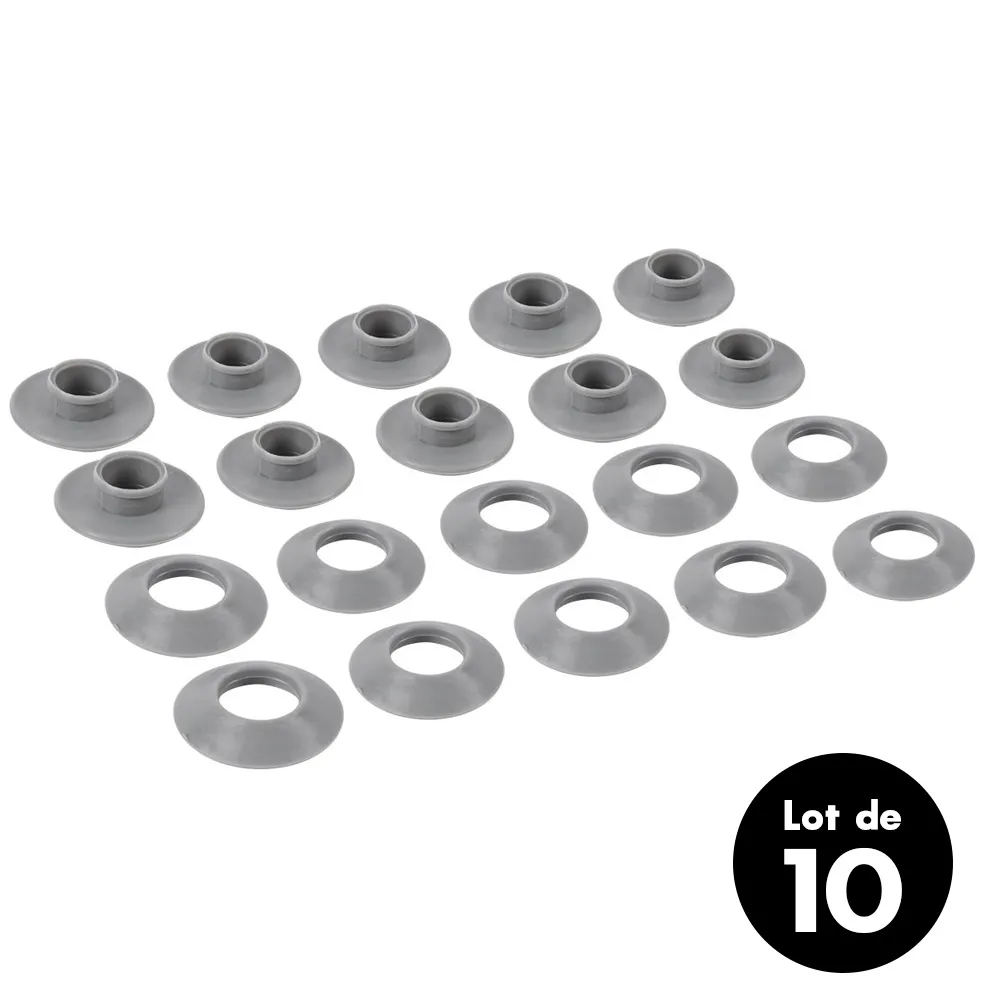 Lot de 10 oeillets avec rondelles
