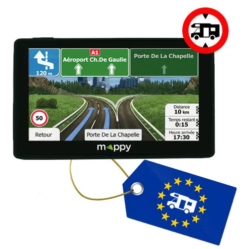 Nouveau GPS Mappy ultiX585 camp Europe