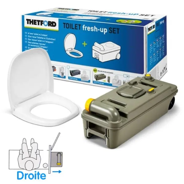 Cassette WC THETFORD C2/3/4 DROITE � roulettes