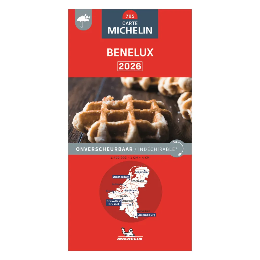Carte Michelin BENELUX ind�chirable 2026