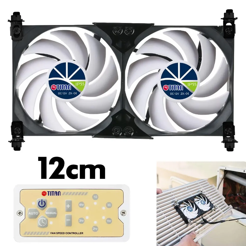 Ventilateur de frigo 12V 12 cm TITAN