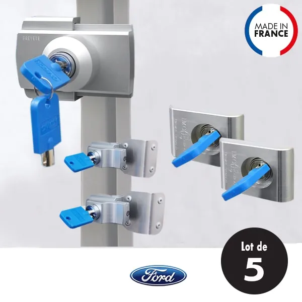 Lot de 5 verrous IMC Sp�cial Profil� FORD Transit apr�s 2014