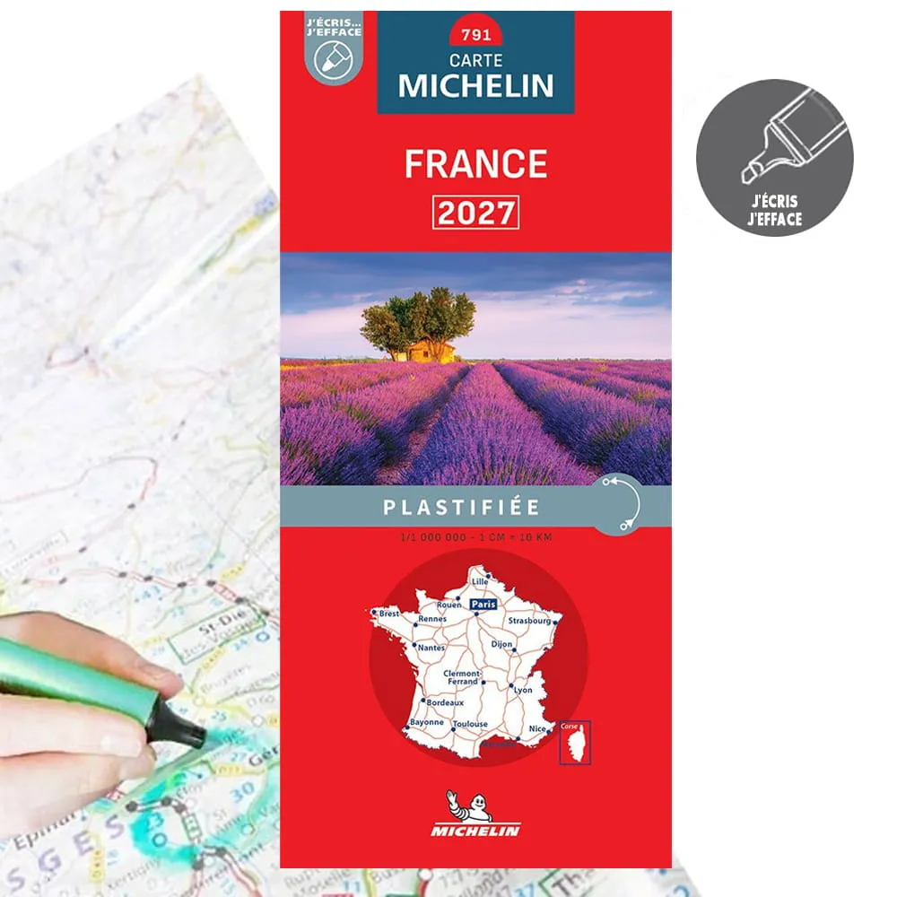 Carte de France plastifi�e Michelin 2027