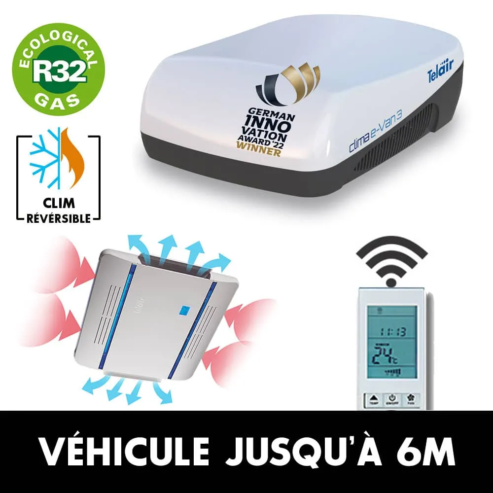 Climatiseur Chauffage Teleco Clima e-Van 5400H avec diffuseur