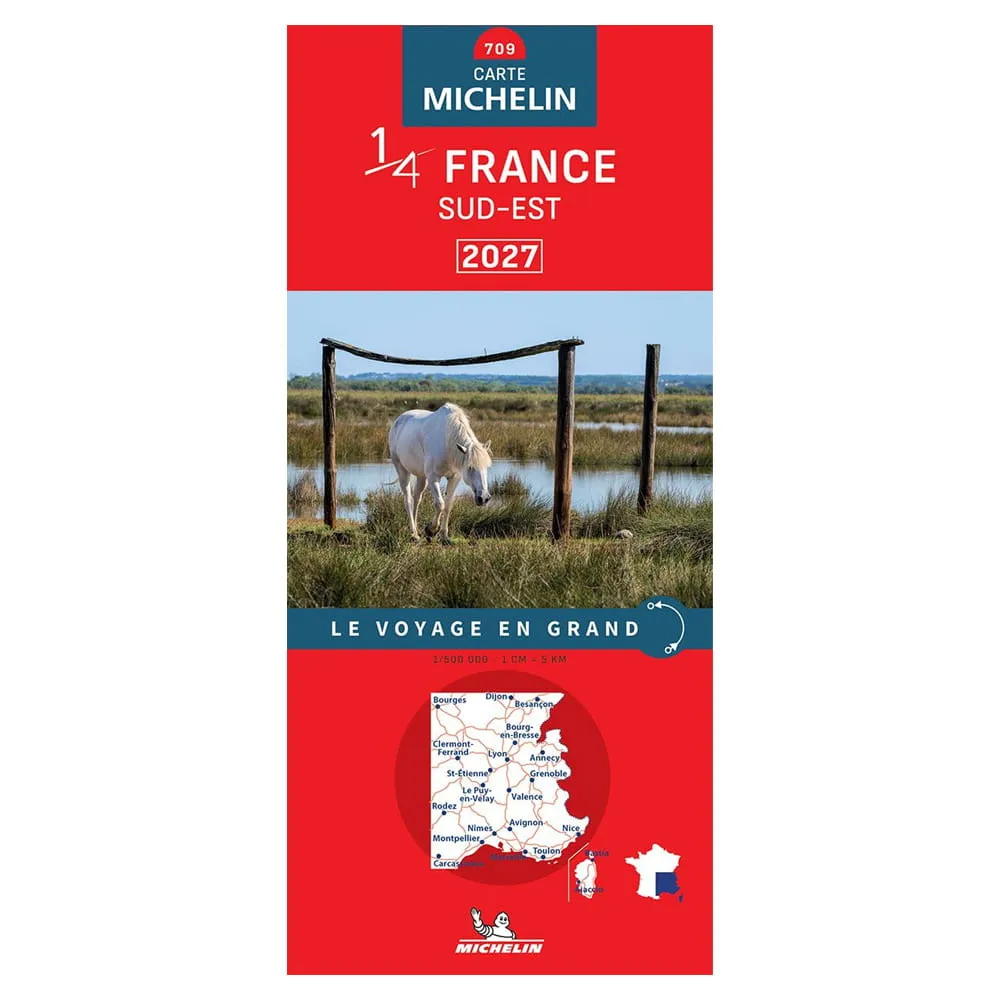 Carte de France Michelin Quart Sud Est 2027