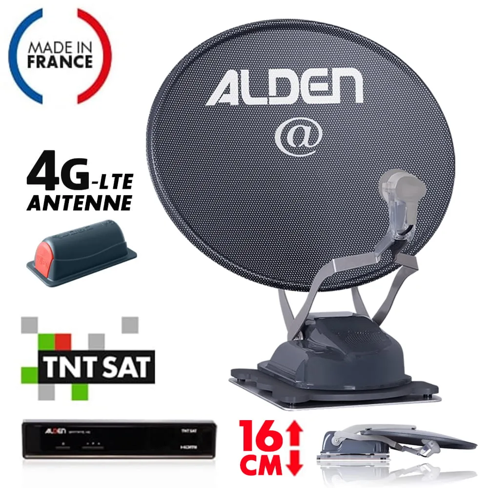 Antenne satellite + 4G-LTE ALDEN Onelight@ 60 EVO TNTSAT - desac