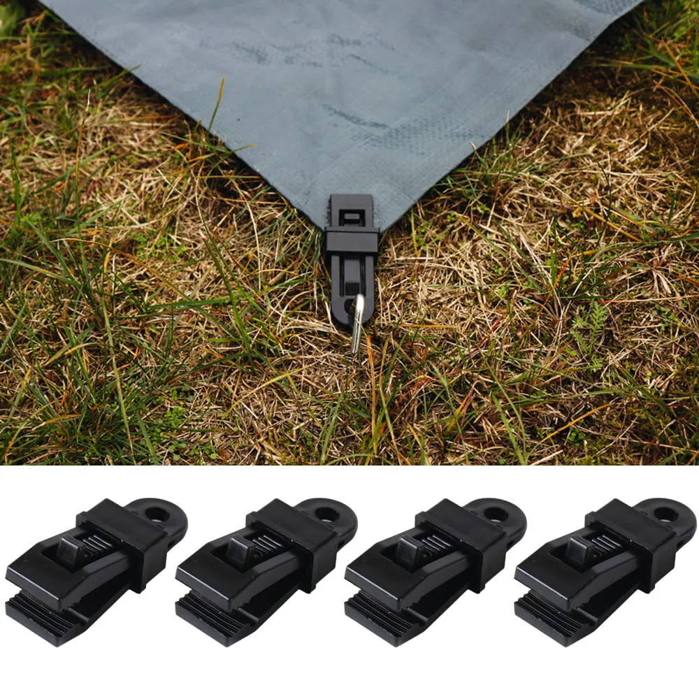 Lot de 4 Attaches de tapis de sol � pince