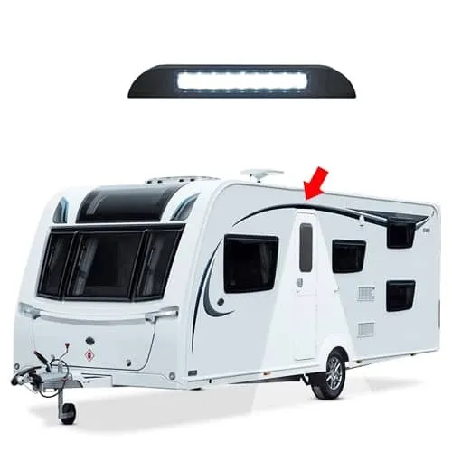 �clairage Auvent 9 LED 12V 23 cm Caletta Noir