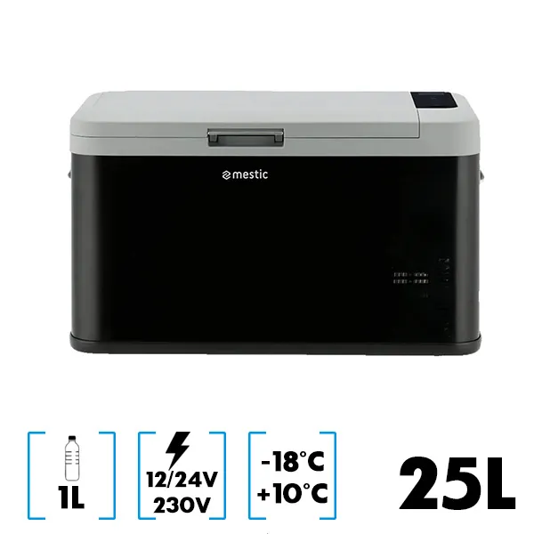 Glacire 25L  compression 12/24V et 230V MESTIC MCC-25 AC/DC