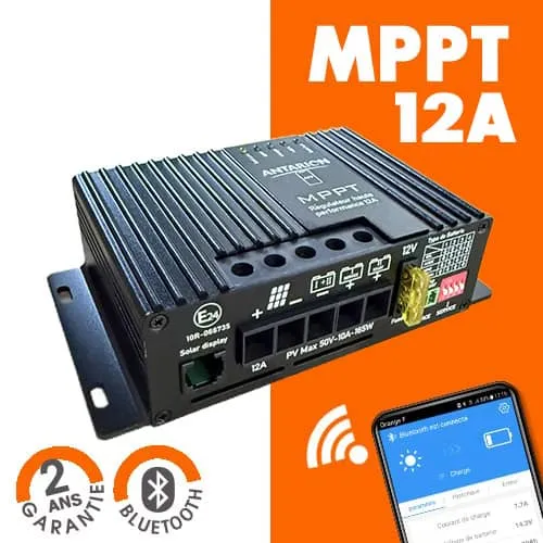 R�gulateur de charge MPPT bluetooth ANTARION 12A 170W max