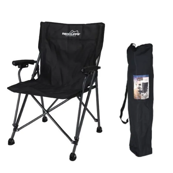 Fauteuil Pliant noir Redcliffs