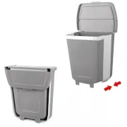 Poubelle pliable 8L avec couvercle
